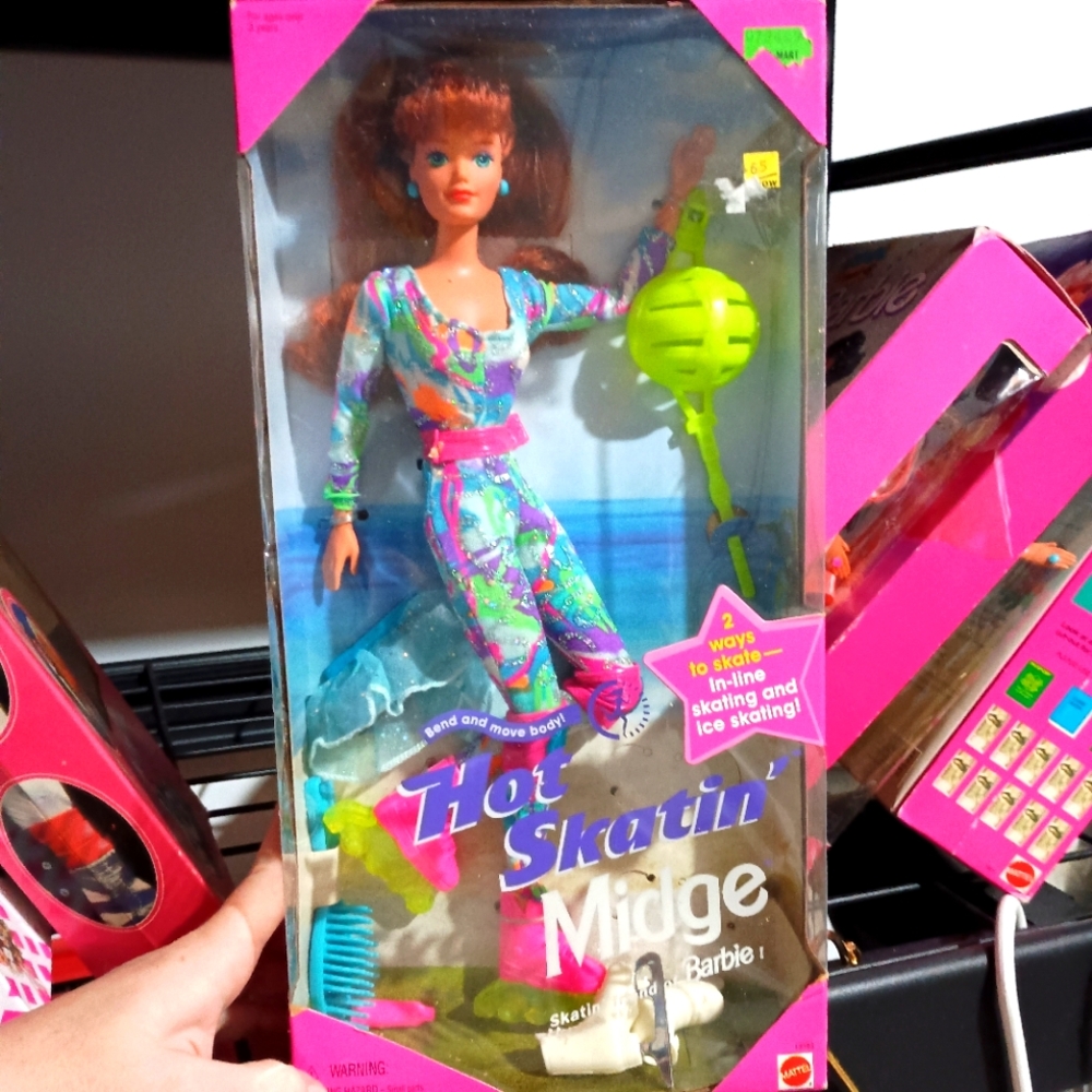 NWT ✨ Ice Skating & Rollerblading Midge Barbie Doll 🩷